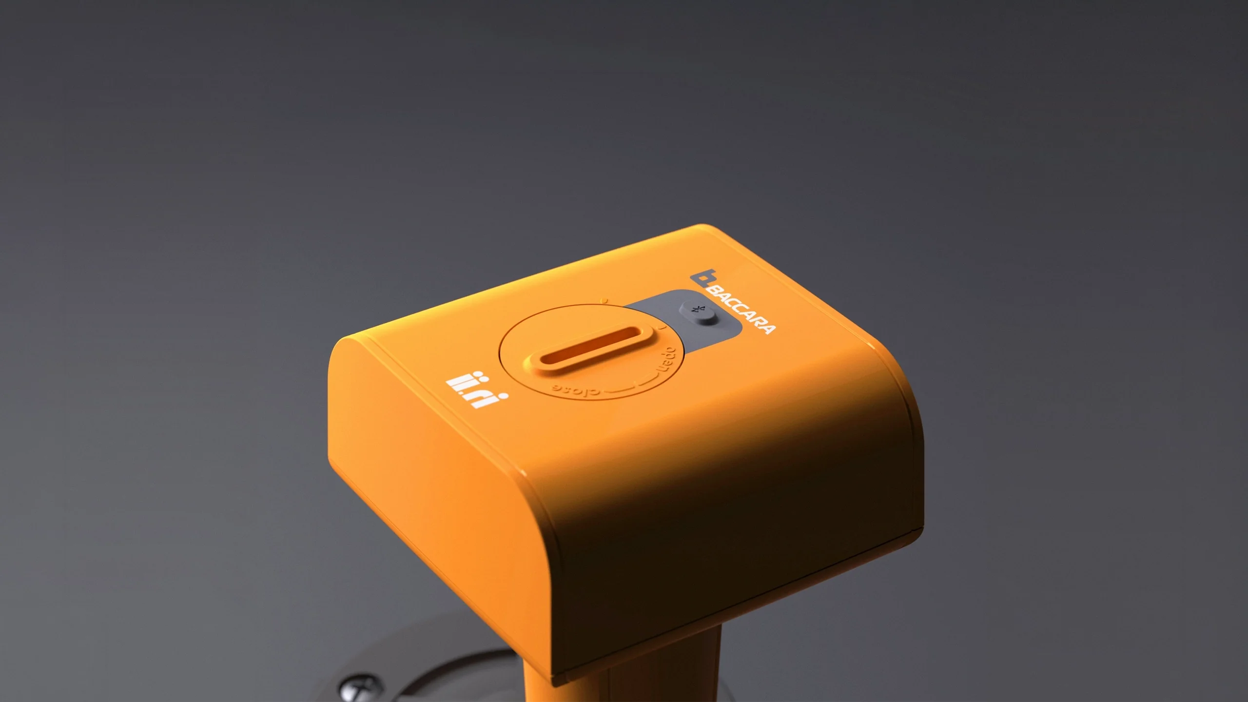 Iiri flow control device, industrial design render